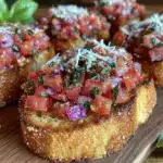 fresh bruschetta recipe - featured image