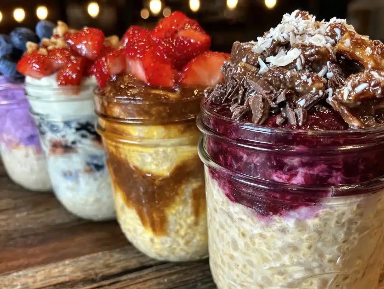 fresh no-cook overnight oats preparation steps
