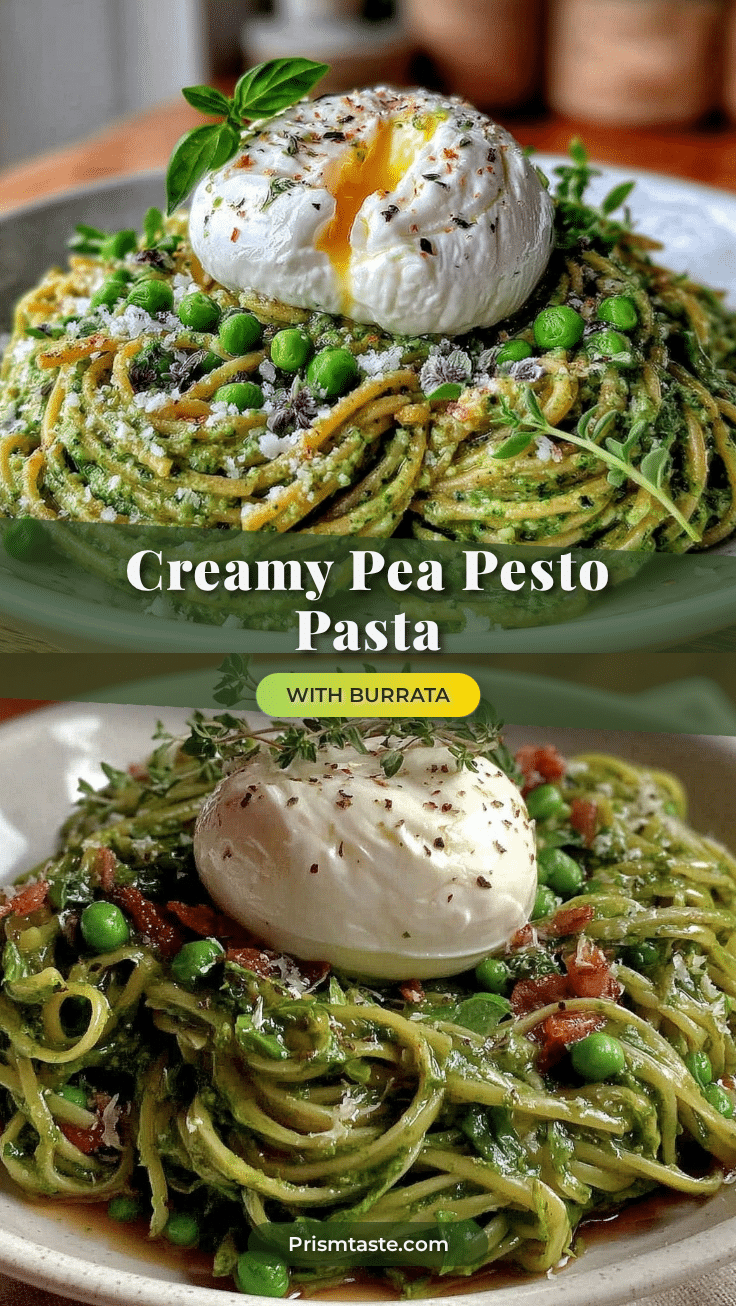 fresh pea pesto pasta recipe