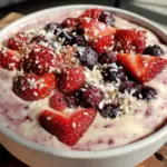 fresh pink smoothie bowl - featured image