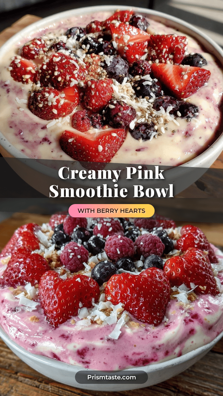 fresh pink smoothie bowl recipe