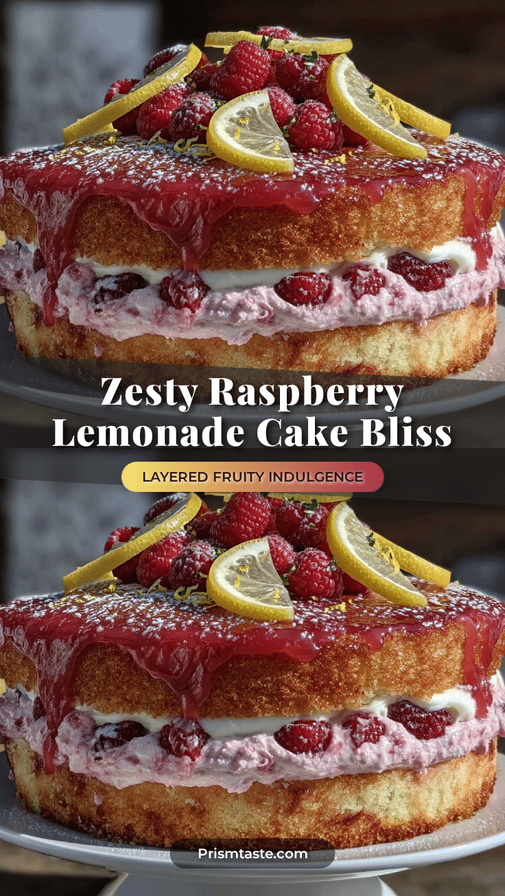 Fresh Raspberry Lemonade Cake recipe