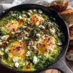 fresh spring green shakshuka - featured image