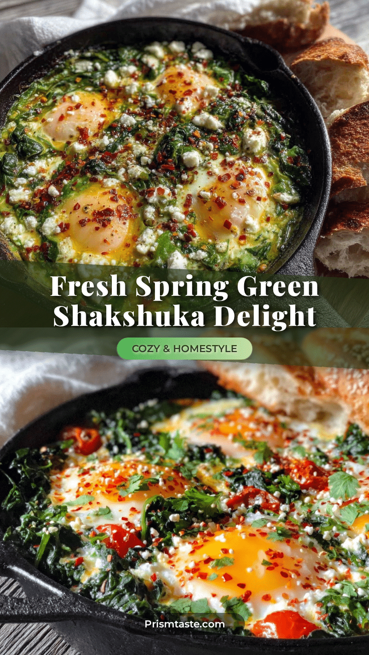 fresh spring green shakshuka recipe