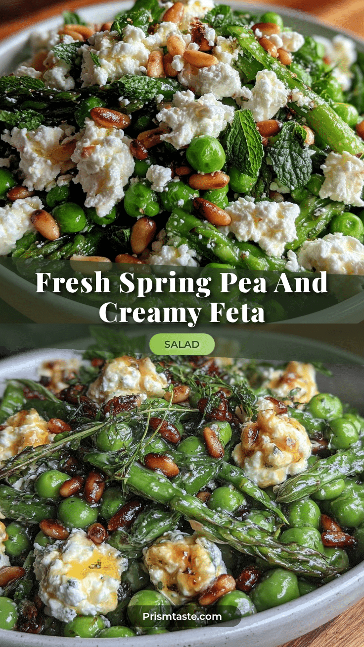 fresh spring pea and feta salad recipe