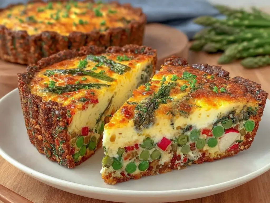Fresh Spring Vegetable Quiche - featured image