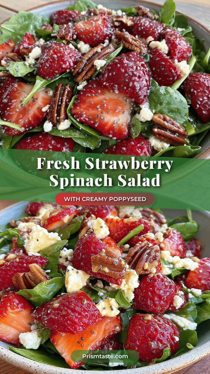 fresh strawberry spinach salad recipe