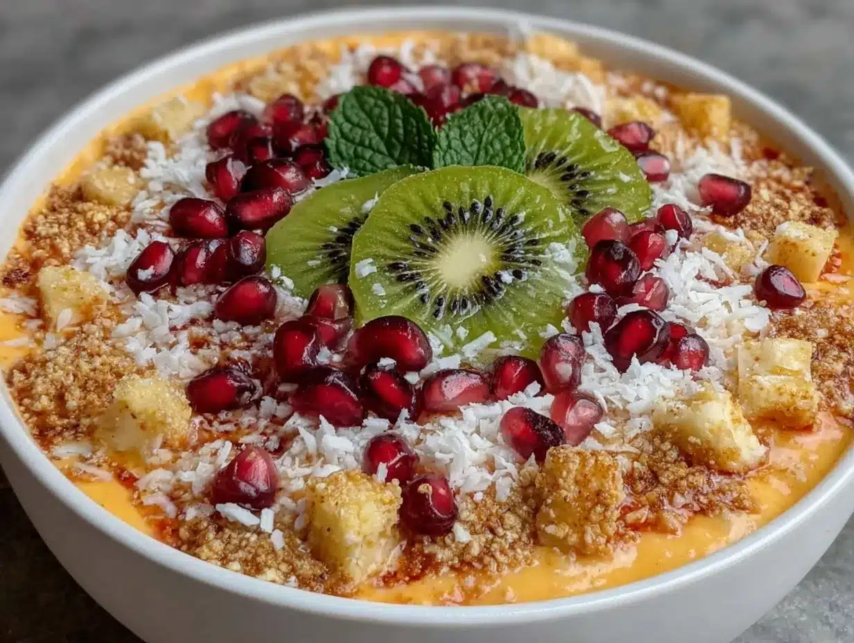 Fresh Vitamin C Power Smoothie Bowl preparation steps