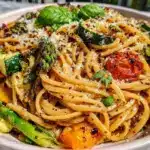 garden vegetable primavera pasta - featured image