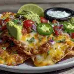 healthy air fryer nachos - featured image