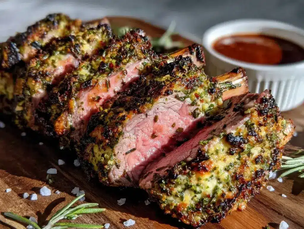 herb-crusted rack of lamb - featured image