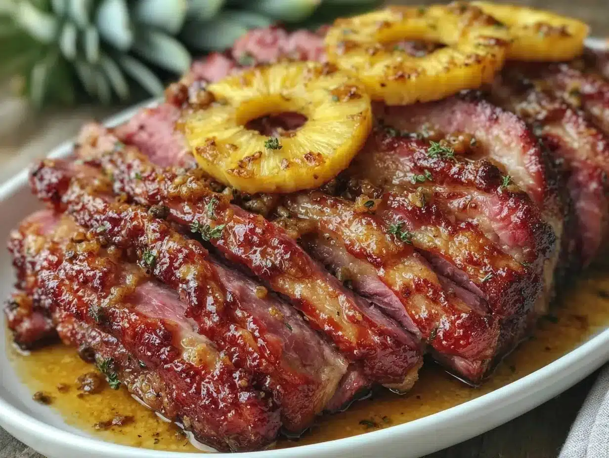 honey glazed ham preparation steps