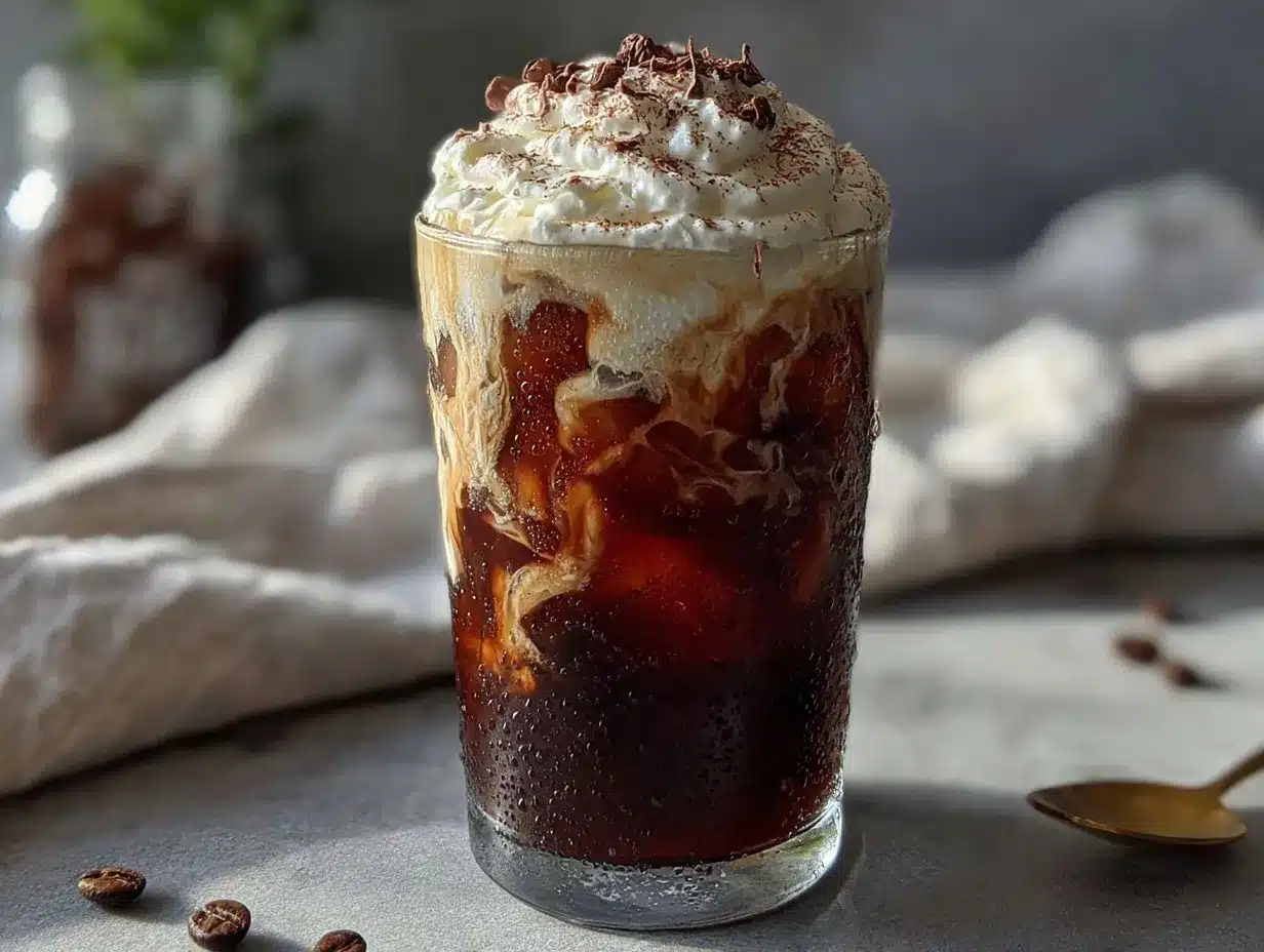 Irish cream cold brew coffee preparation steps