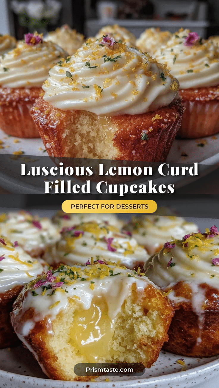 lemon curd filled cupcakes recipe