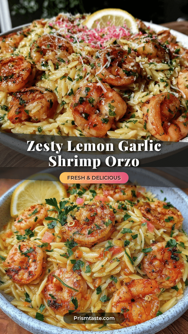 lemon garlic shrimp orzo recipe