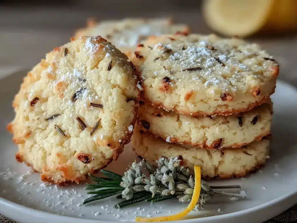 lemon lavender tea cookies - featured image
