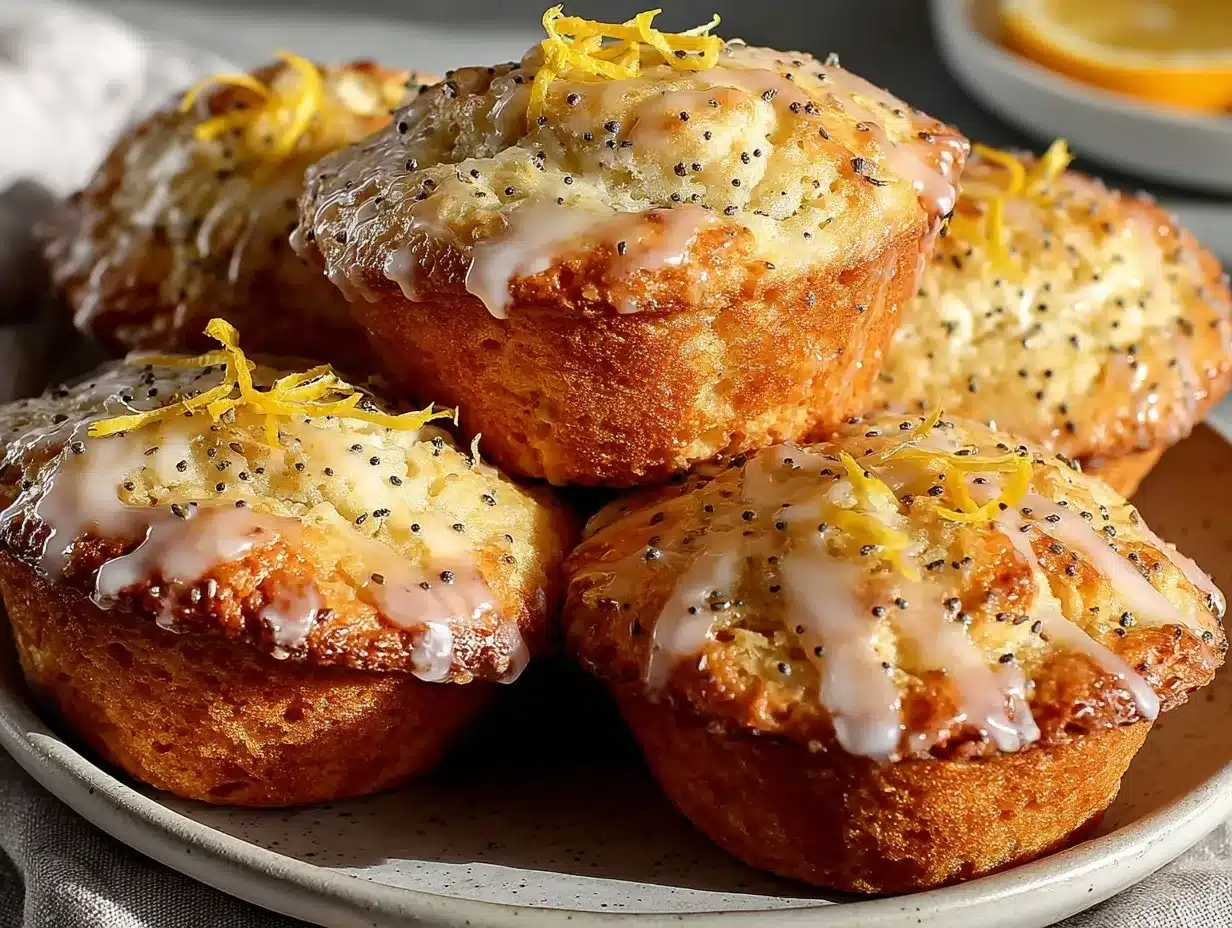 lemon poppy seed muffins preparation steps