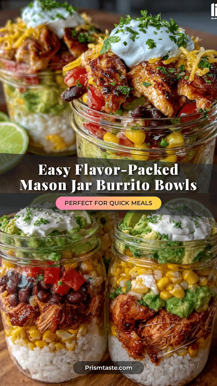 mason jar burrito bowls recipe