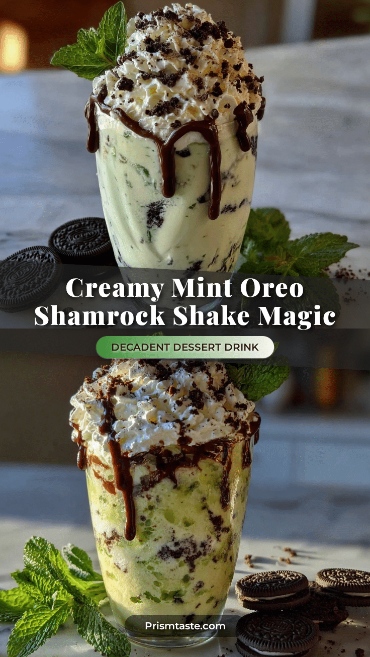 Mint Oreo Shamrock Shake recipe