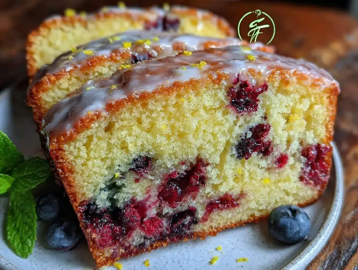moist lemon blueberry pound cake preparation steps