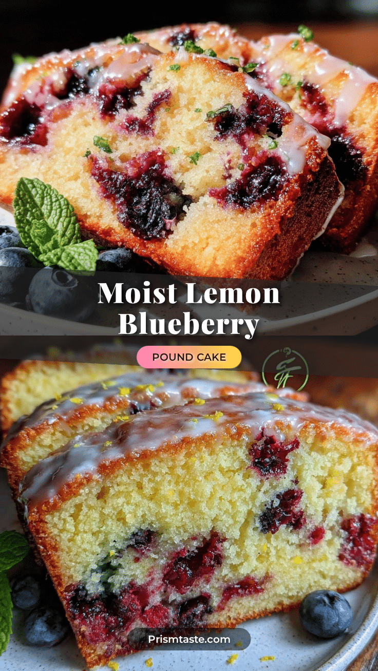moist lemon blueberry pound cake recipe
