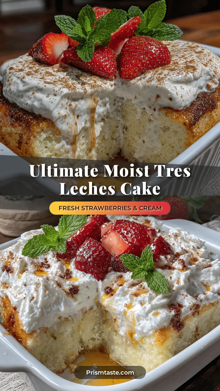 moist Tres Leches Cake recipe