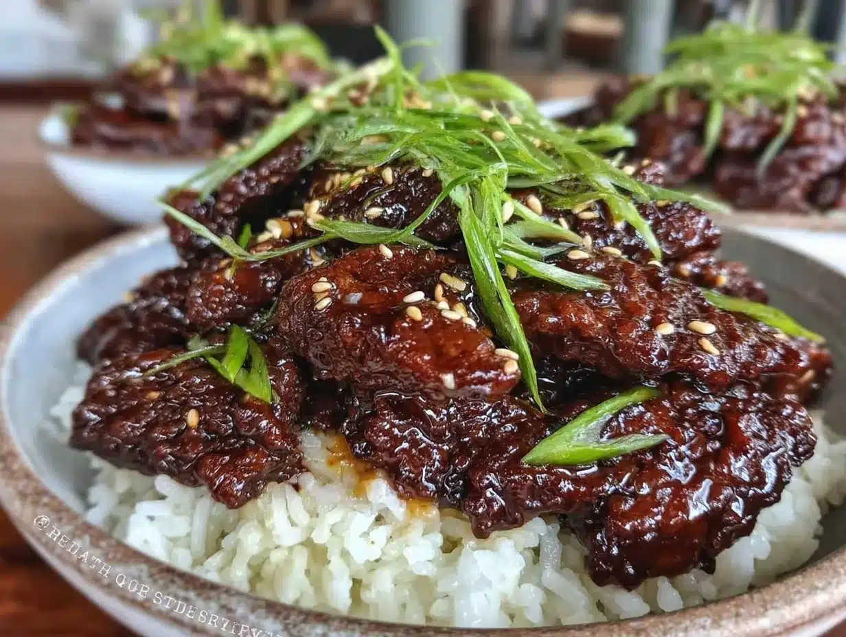 Mongolian beef preparation steps