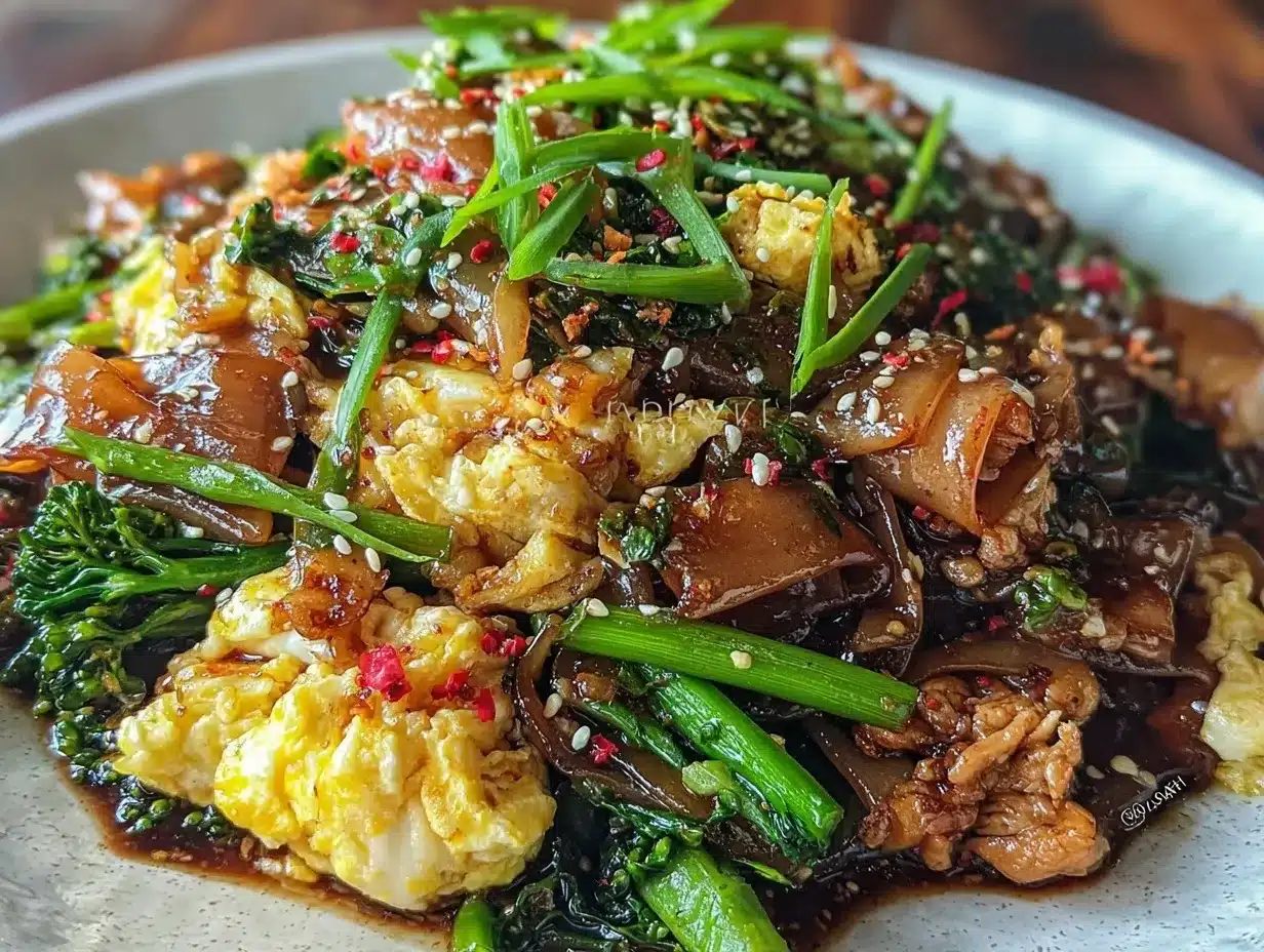 pad see ew noodles recipe preparation steps