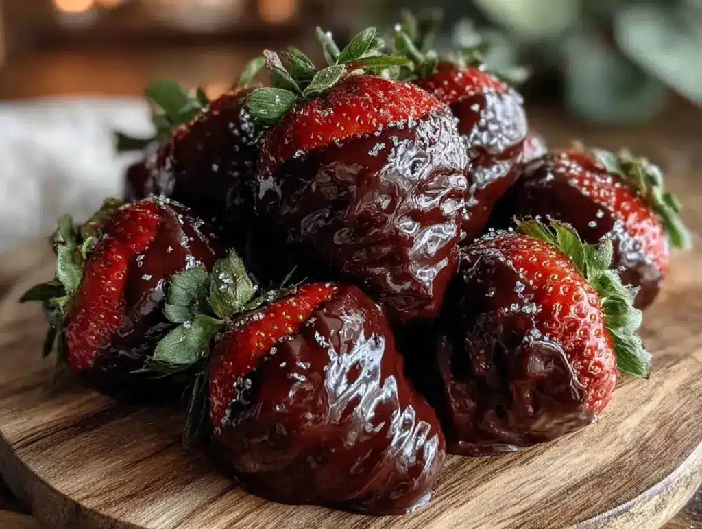 paleo chocolate covered strawberries - featured image