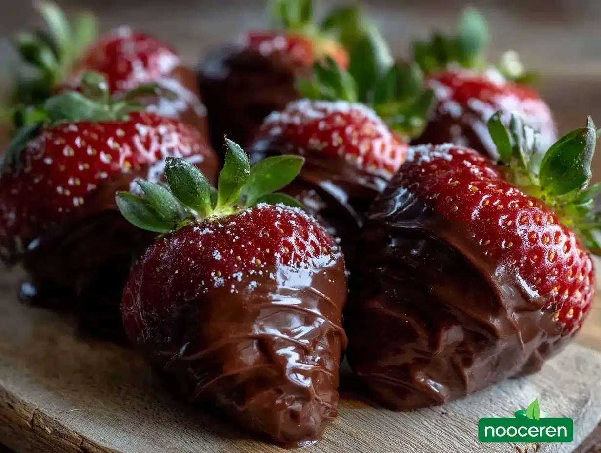 paleo chocolate covered strawberries preparation steps