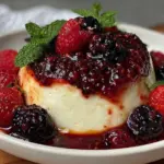 panna cotta with berry sauce - featured image