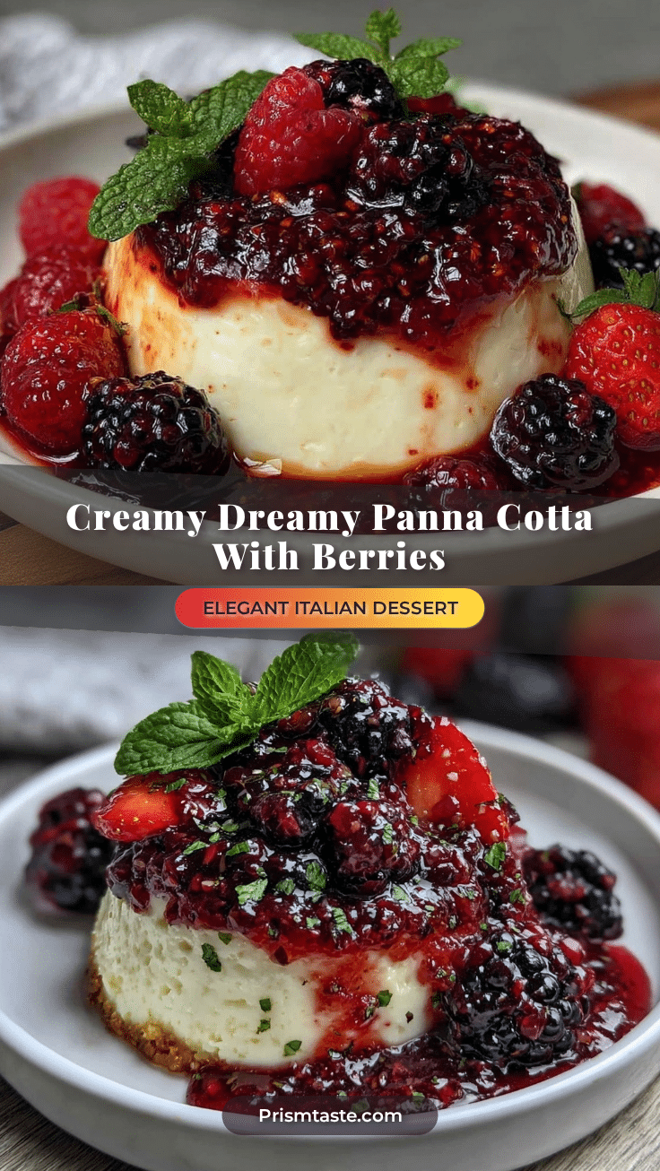 panna cotta with berry sauce recipe