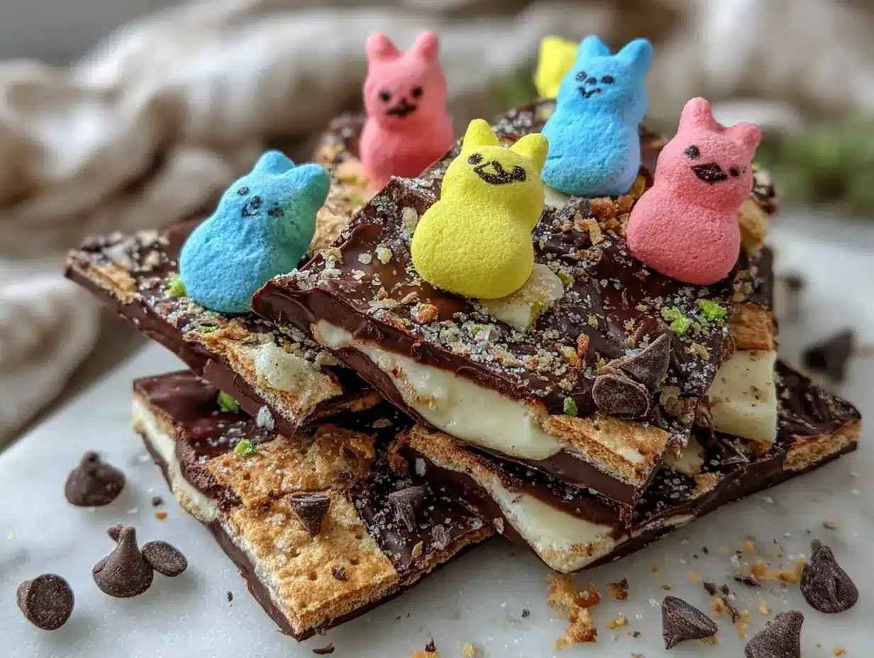 Peeps Smores Bark preparation steps
