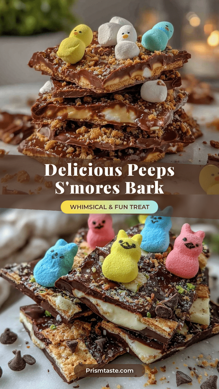 Peeps Smores Bark recipe