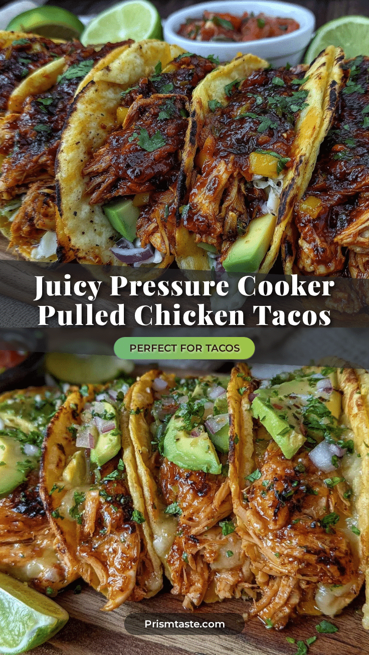 pressure cooker pulled chicken tacos recipe