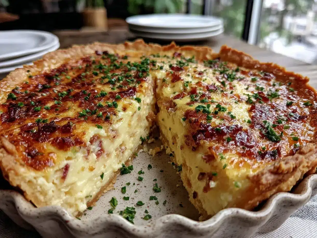 Quiche Lorraine preparation steps