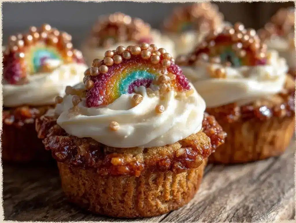 Rainbow Pot of Gold Cupcakes - featured image