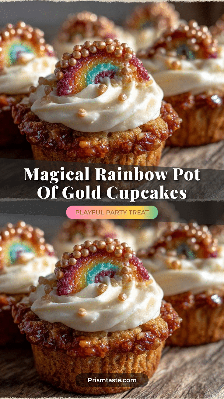 Rainbow Pot of Gold Cupcakes recipe