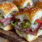savory muffuletta sliders - featured image
