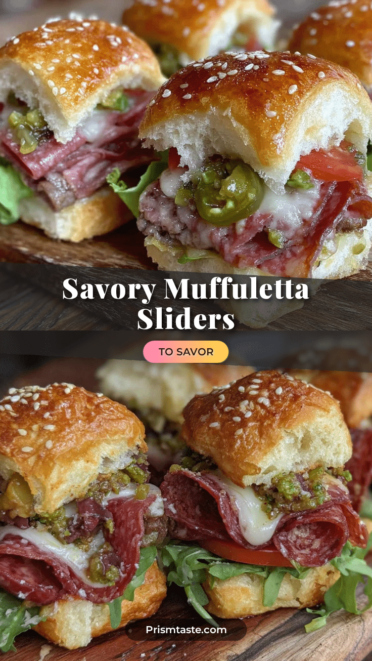 savory muffuletta sliders recipe