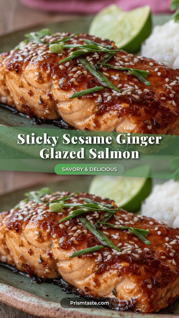 sesame ginger glazed salmon recipe