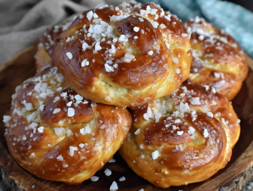 soft and chewy pizza dough pretzels - featured image