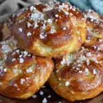 soft and chewy pizza dough pretzels - featured image