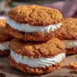 soft chewy oatmeal cream pies - featured image