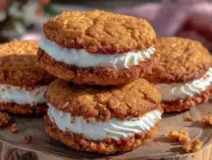 soft chewy oatmeal cream pies - featured image