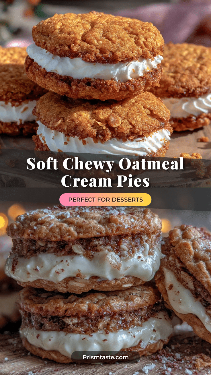 soft chewy oatmeal cream pies recipe