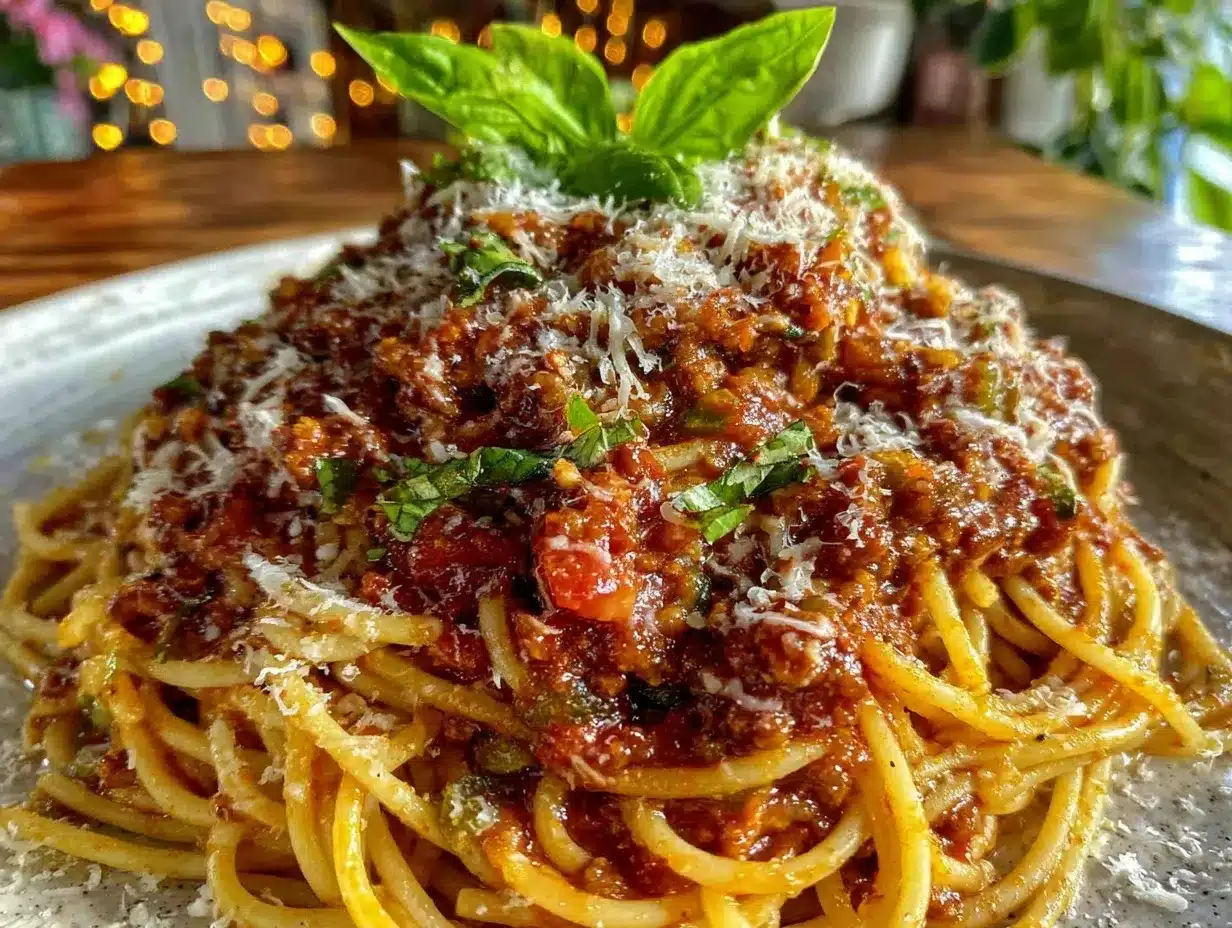spaghetti Bolognese recipe preparation steps