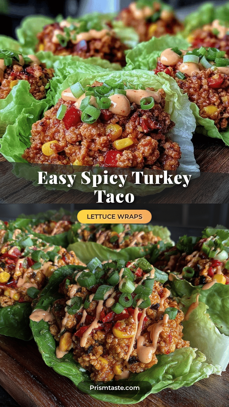 spicy turkey taco lettuce wraps recipe