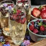 spring berry mimosa bar setup - featured image