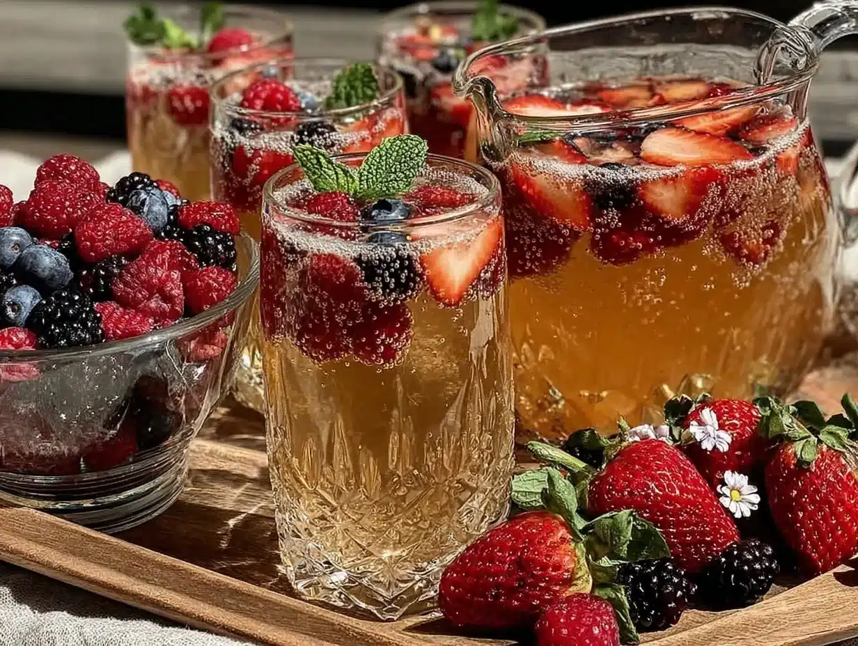 spring berry mimosa bar setup preparation steps